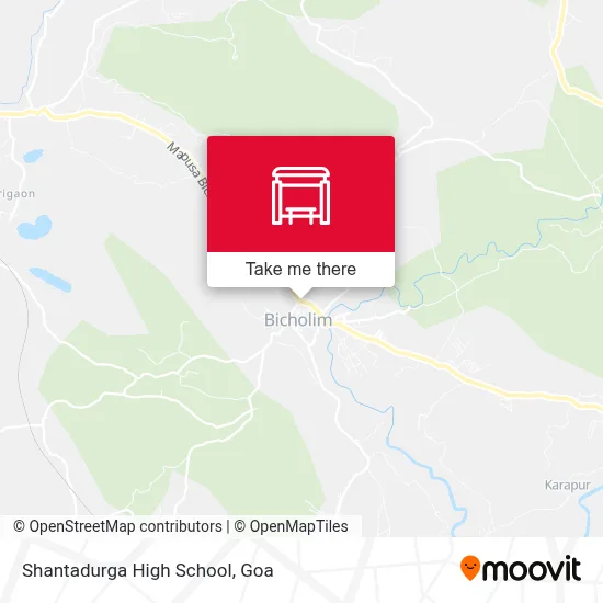 Shantadurga Highschool map