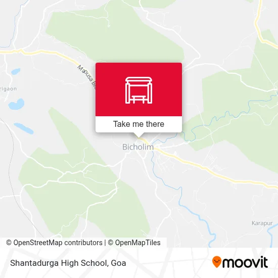 Shantadurga Highschool map