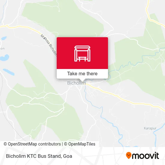Bicholim Ktc Bus Stand map