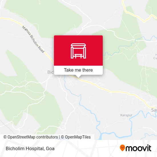 Bicholim Hospital map