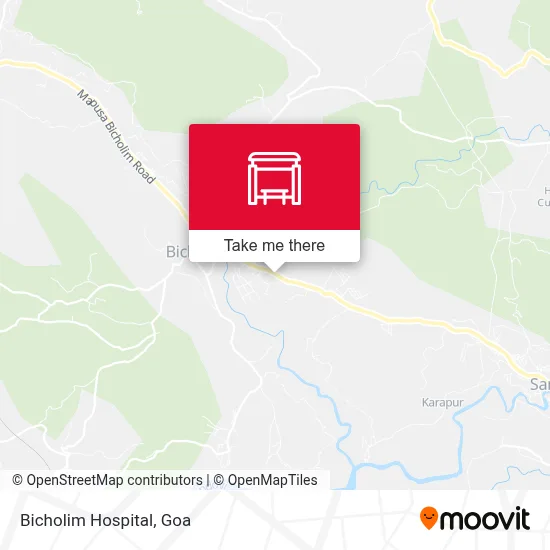 Bicholim Hospital map