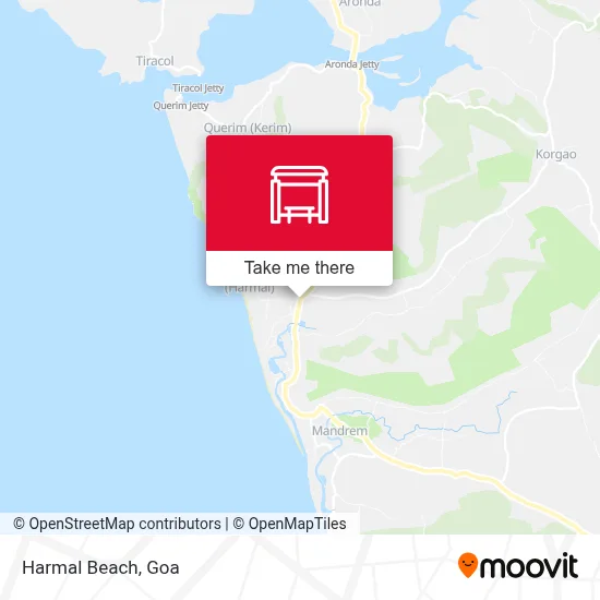 Harmal Beach map