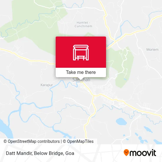Datt Mandir, Below Bridge map