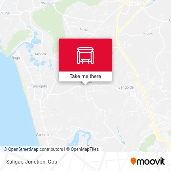 Saligao Junction map
