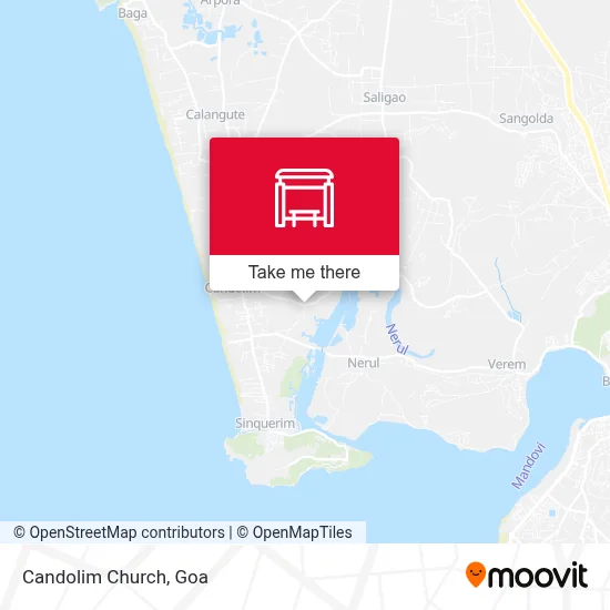 Candolim Church map
