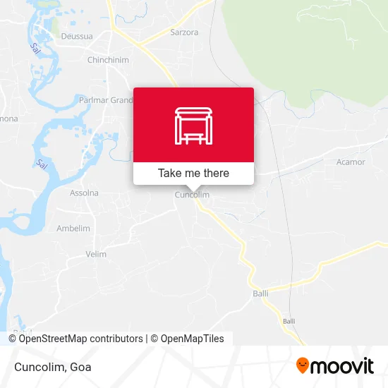 Cuncolim map