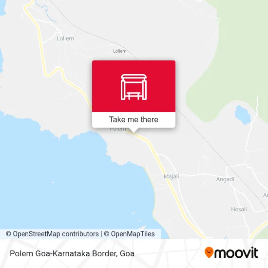 Polem Goa-Karnataka Border map