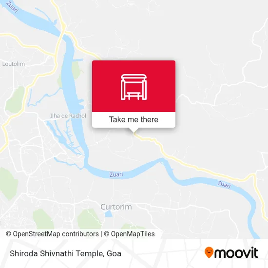 Shiroda Shivnathi Temple map