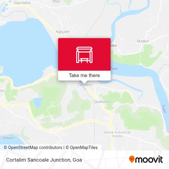 Cortalim Sancoale Junction map