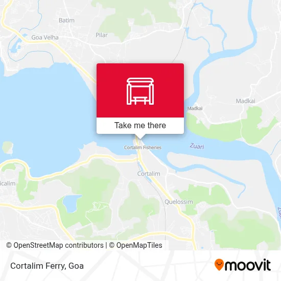 Cortalim Ferry map