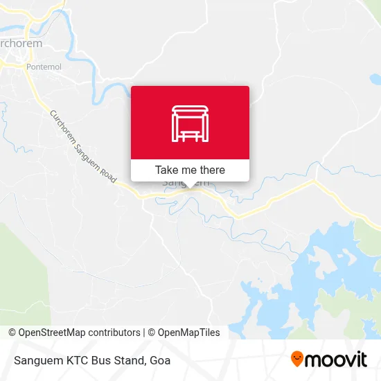 Sanguem Ktc Bus Stand map