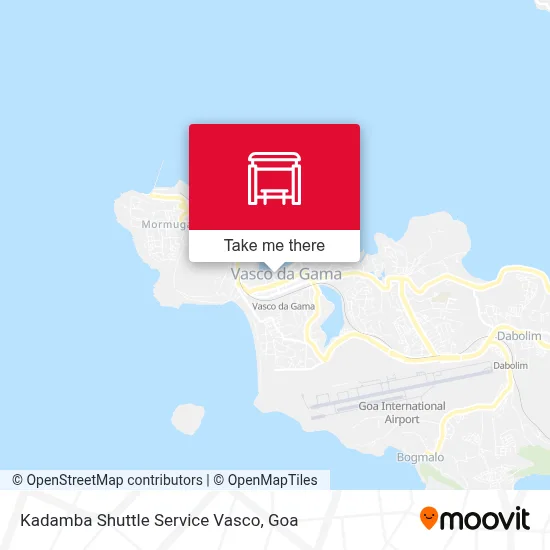 Kadamba Shuttle Service Vasco map