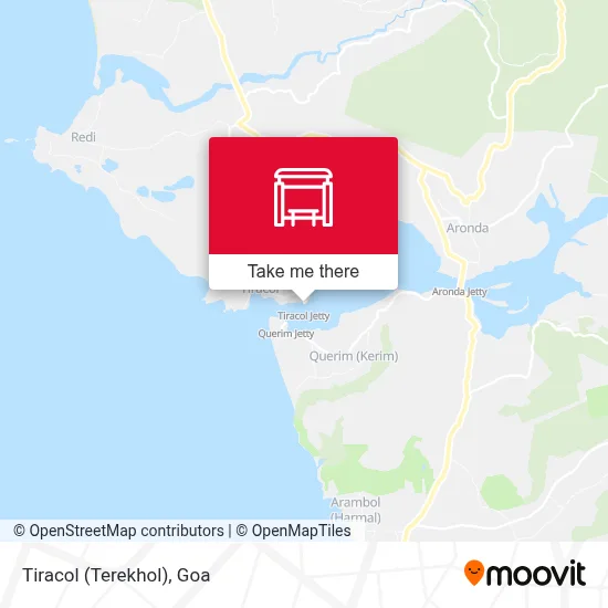 Tiracol (Terekhol) map