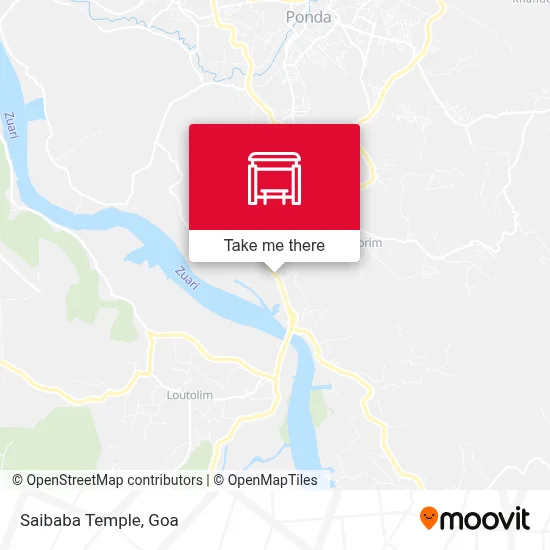 Saibaba Temple map