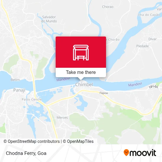 Chodna Ferry map