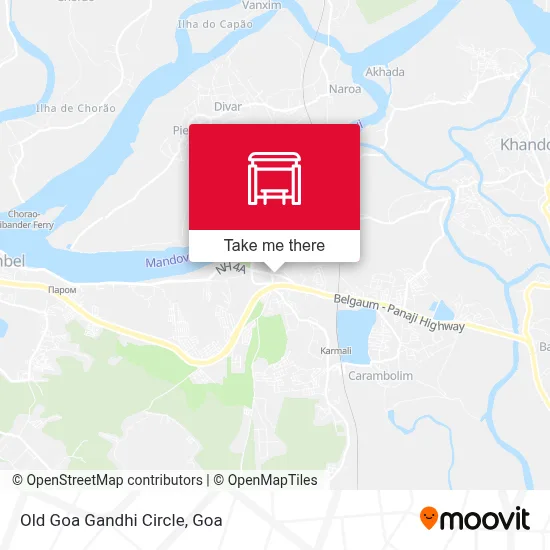 Old Goa Gandhi Circle map