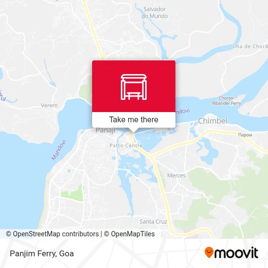 Panjim Ferry map