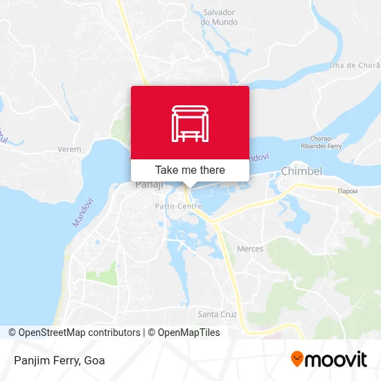 Panjim Ferry map
