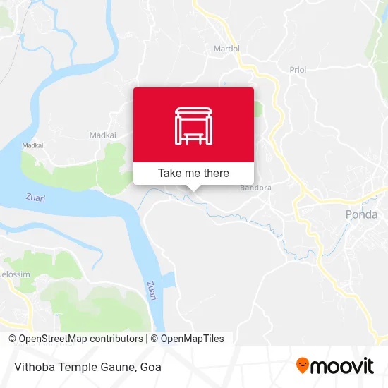 Vithoba Temple Gaune map