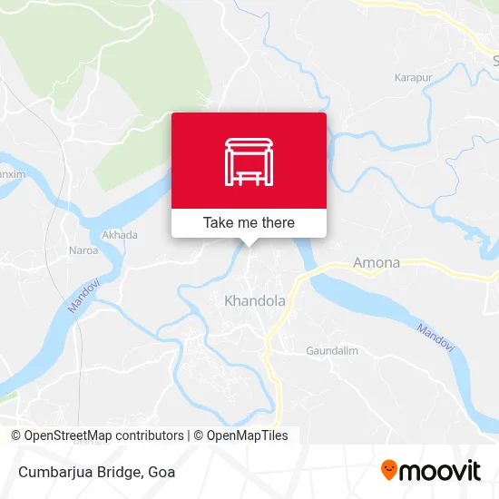 Cumbarjua Bridge map