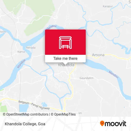 Khandola College map