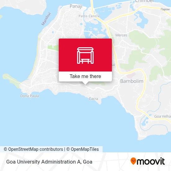 Goa University Administration A map