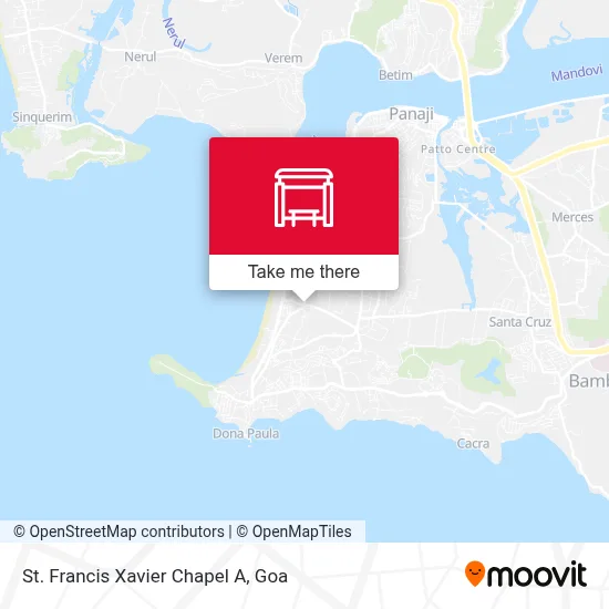 St. Francis Xavier Chapel A map