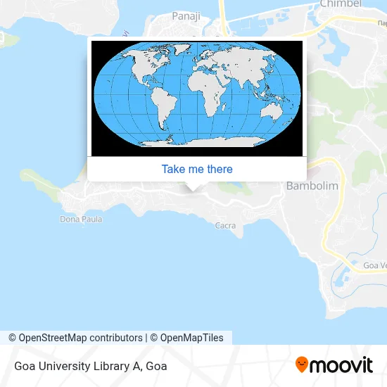 Goa University Library A map