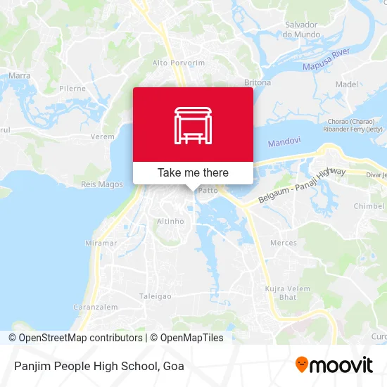 Panjim People High School map