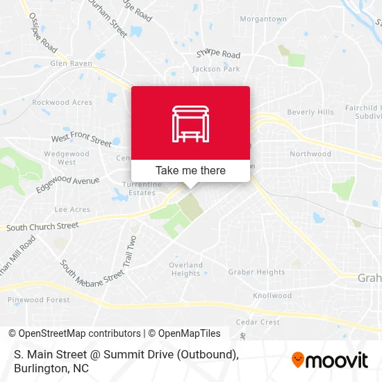 S. Main Street @ Summit Drive (Outbound) map