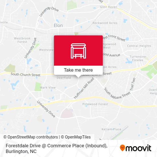Forestdale Drive @ Commerce Place (Inbound) map