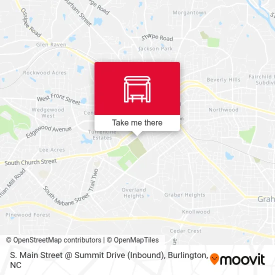 S. Main Street @ Summit Drive (Inbound) map