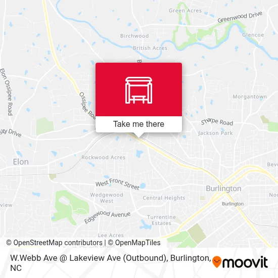 W.Webb Ave @ Lakeview Ave (Outbound) map