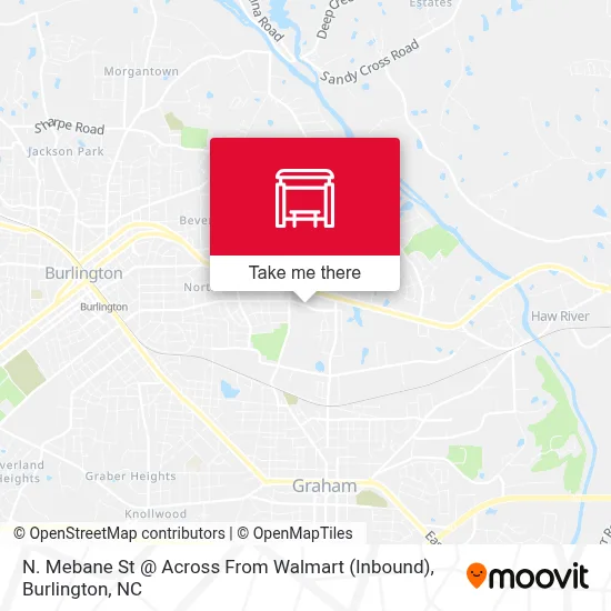 N. Mebane St @ Across From Walmart (Inbound) map