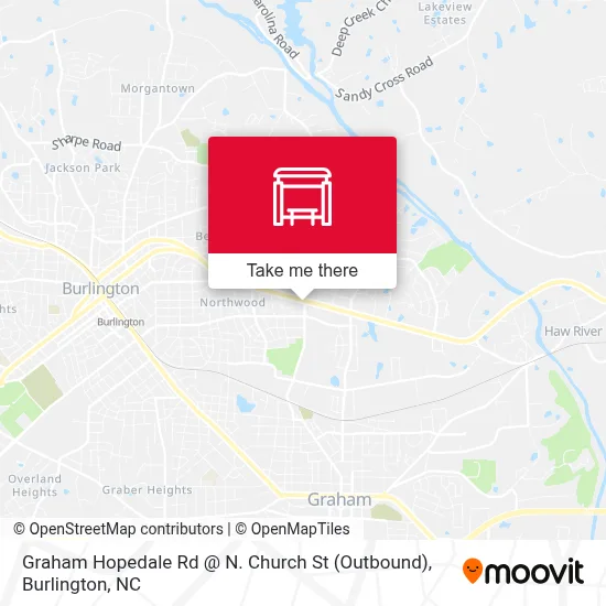 Graham Hopedale Rd @ N. Church St (Outbound) map