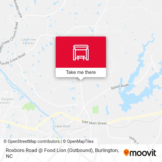 Roxboro Road @ Food Lion (Outbound) map