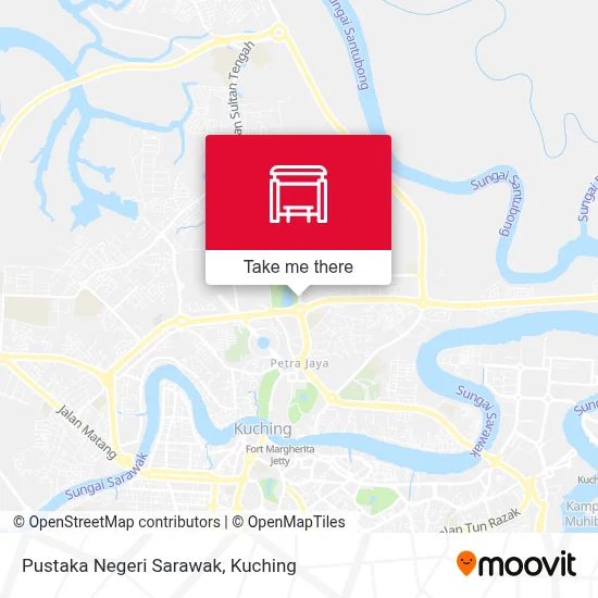 Pustaka Negeri Sarawak map
