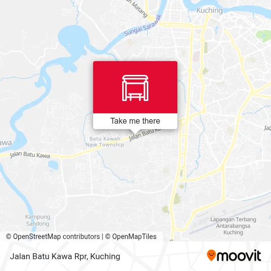Jalan Batu Kawa Rpr map