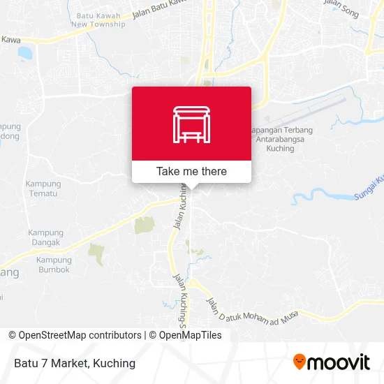 Batu 7 Market map