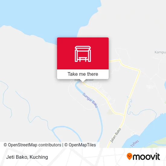Jeti Bako map
