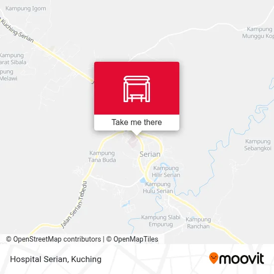 Hospital Serian map