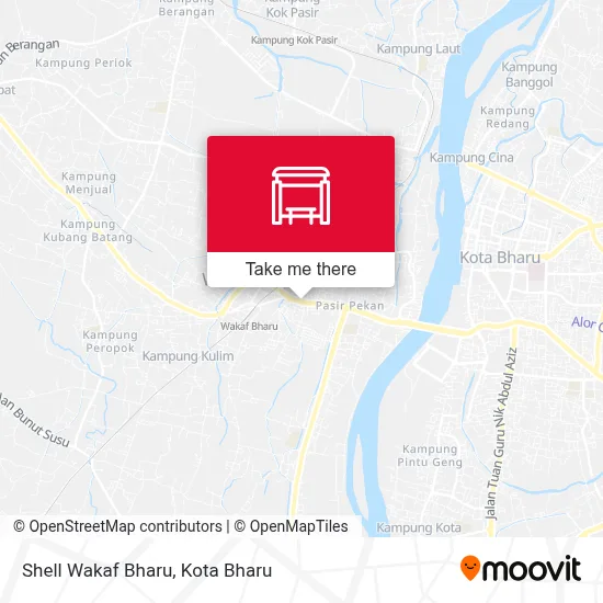 Shell Wakaf Bharu map