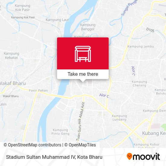 Stadium Sultan Muhammad IV map