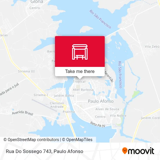 Rua Do Sossego 743 map