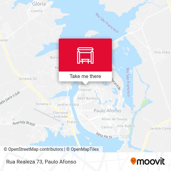 Rua Realeza 73 map