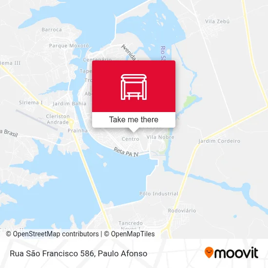 Rua São Francisco 586 map