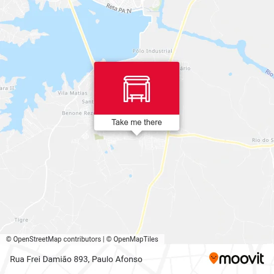 Rua Frei Damião 893 map