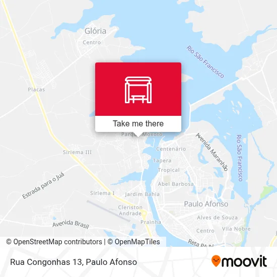 Rua Congonhas 13 map
