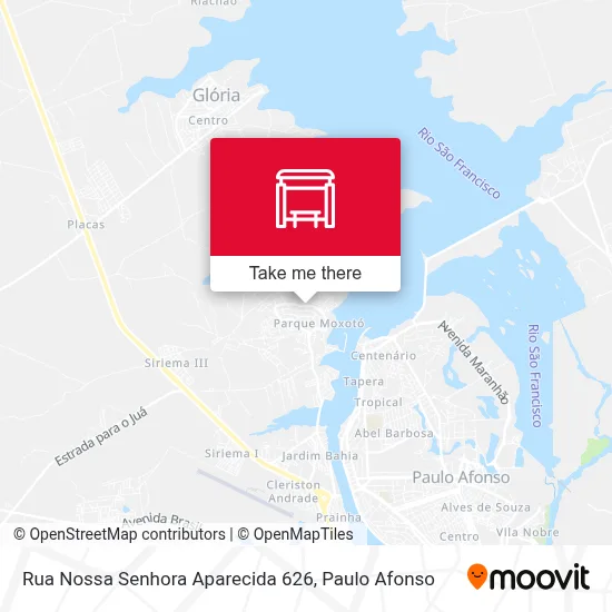 Rua Nossa Senhora Aparecida 626 map