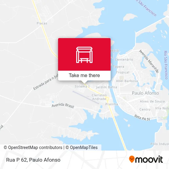 Rua P 62 map